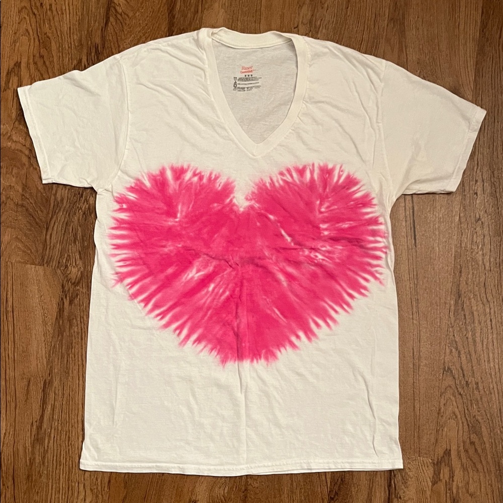 Hanes Tie Dye Heart T-shirt